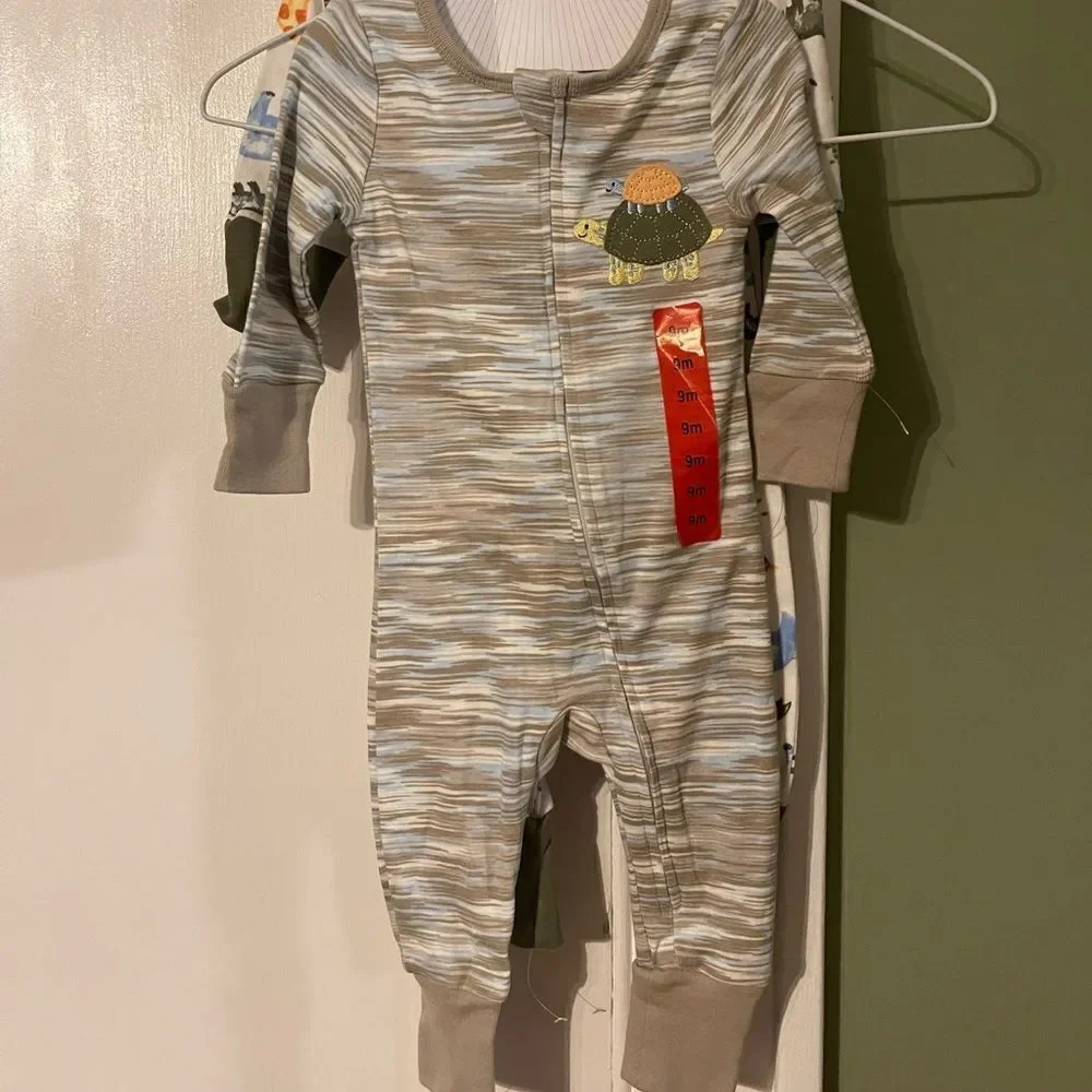 Kids Headquarters Kids' 2-pack Cotton Sleepers, Safari